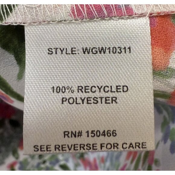 41 Hawthorn Womens Floral Blouse L 100% Recycled Polyester Eco-Friendly NWT - Picture 6 of 8